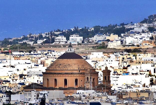 Mosta Dome from Mdina