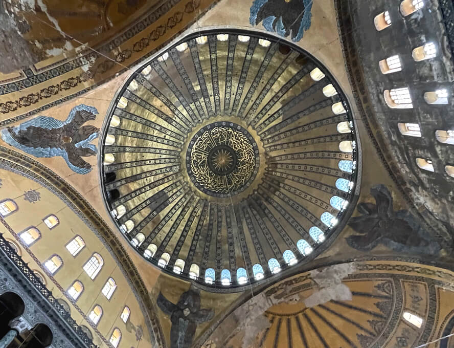 Dome of Hagia Sophia. Hagia Sophia – Church, Mosque or Museum?