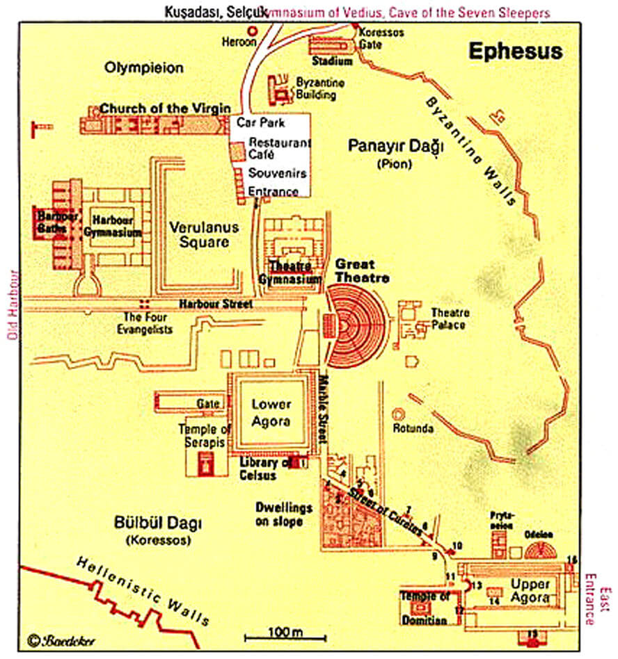 Map of Ephesus. Ephesus – Visiting Turkey's Most Impressive Ruins.