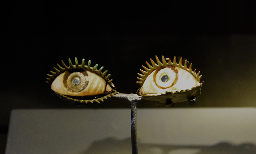 4-5th Century BC Eyes from the Sanctuary of Athena. Bodrum Castle.