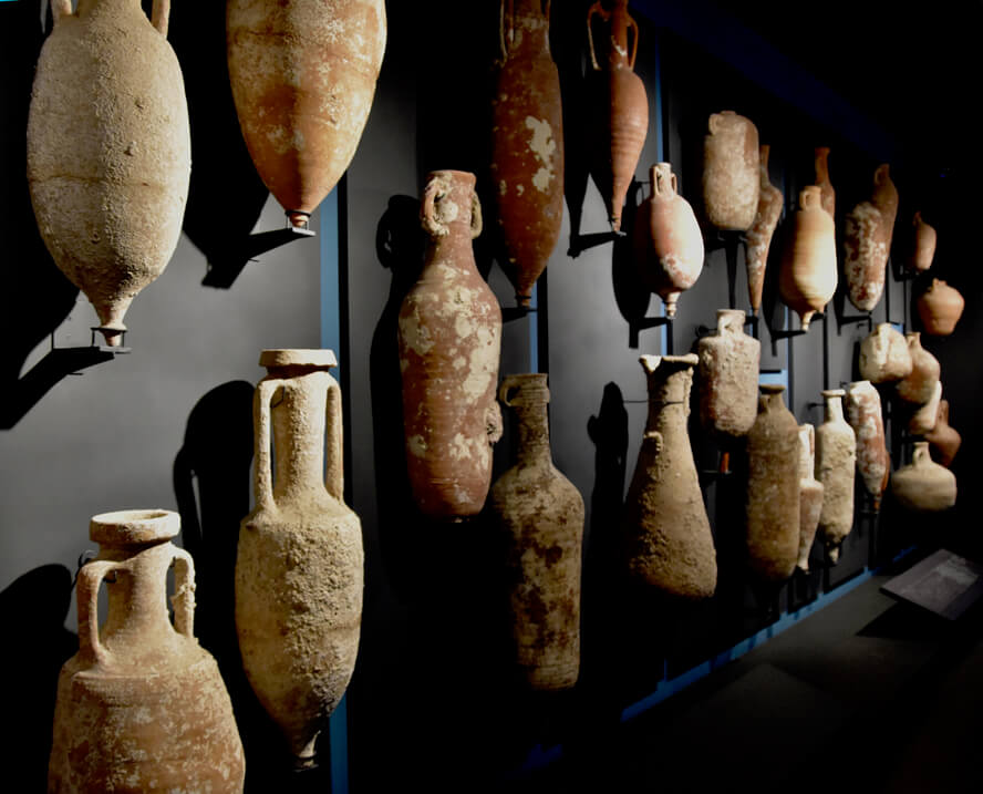 Amphorae from Byzantine Wreck. Bodrum Castle.