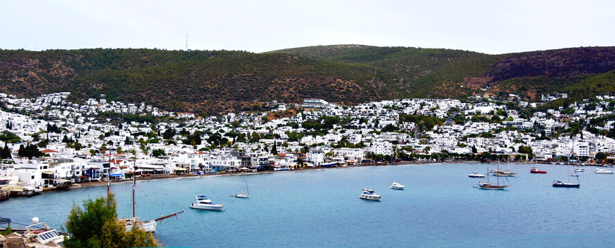 Bodrum Harbour from the Castle. Bodrum Castle.