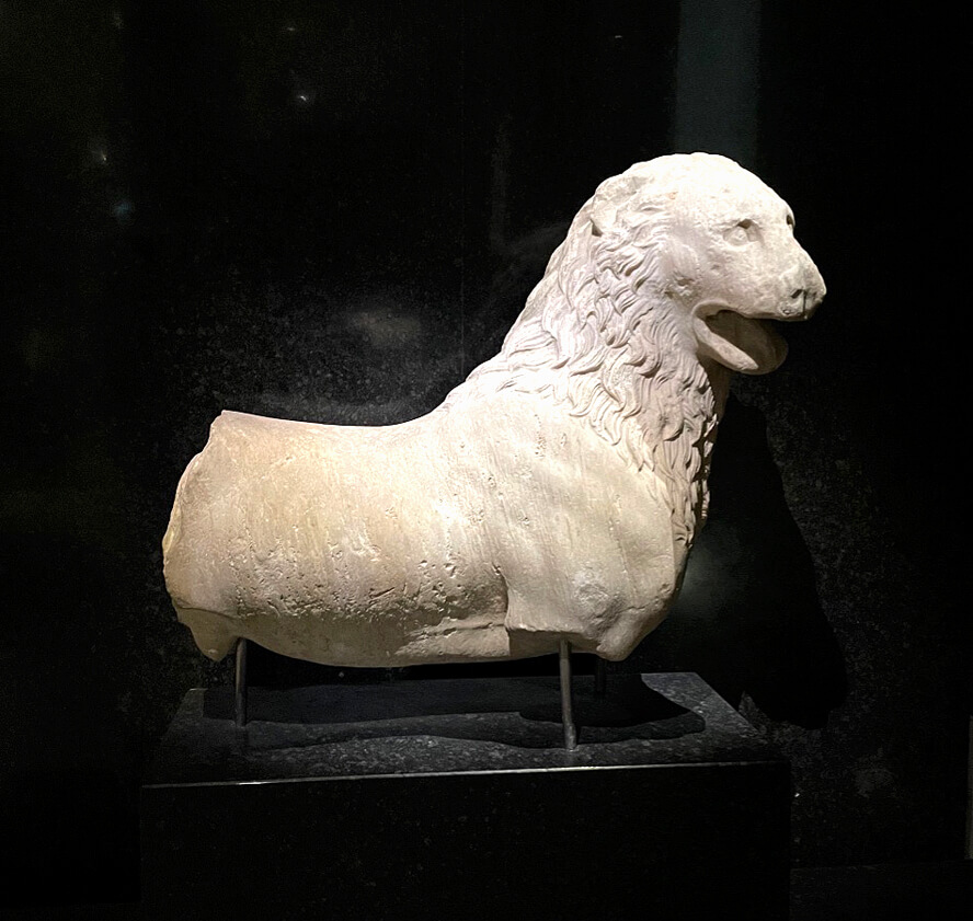 Lion from the Mausoleum of Halicarnassus. Bodrum.