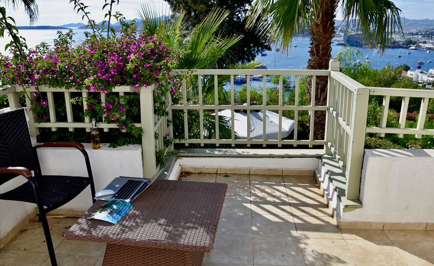 Balcony, Manastir Hotel. Bodrum.