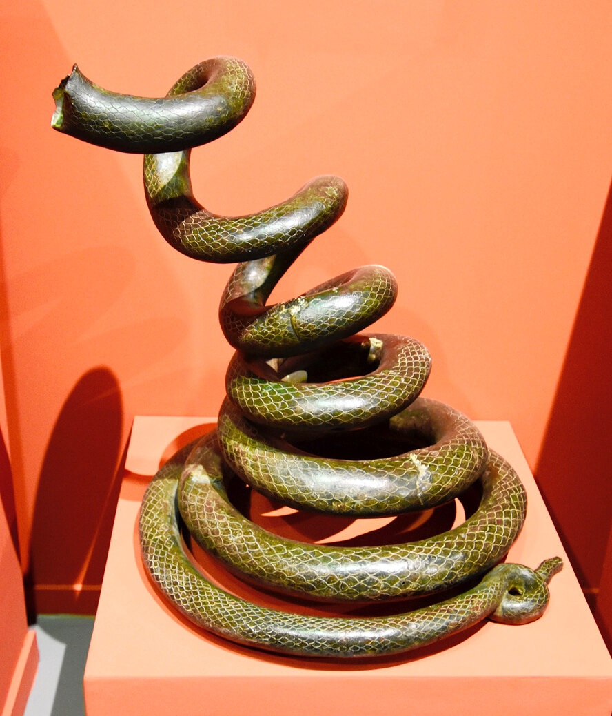 Bronze Snake 1st Century CE. The Ephesus Museum, Selcuk, Turkey.