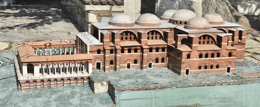 Model of the Basilica. Basilica of Saint John, Selcuk, Turkey.