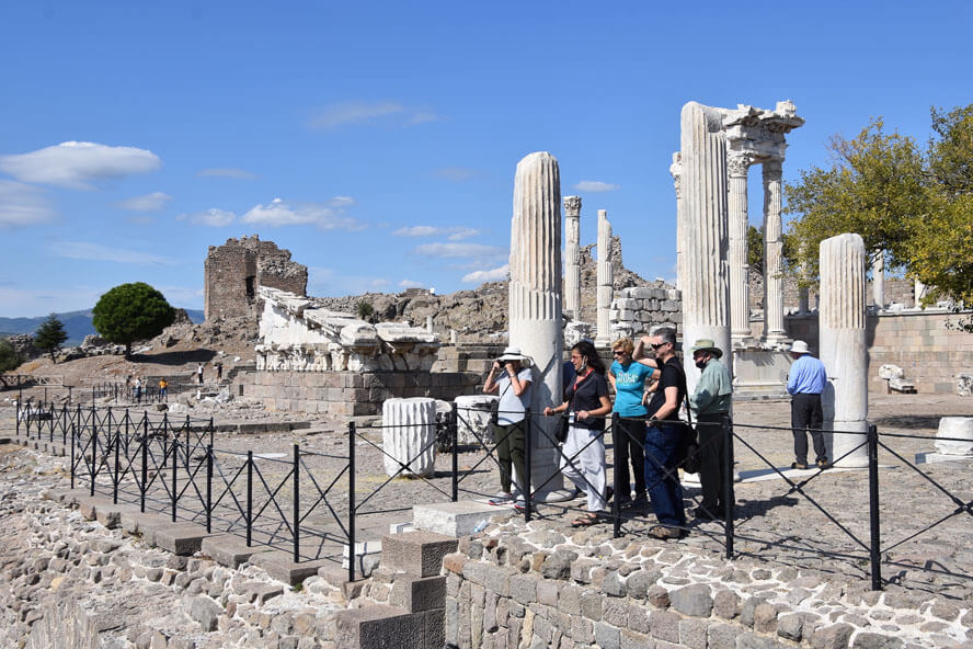 Our Group at Pergamon. Pergamon – Visiting Turkey’s Roman Stronghold.