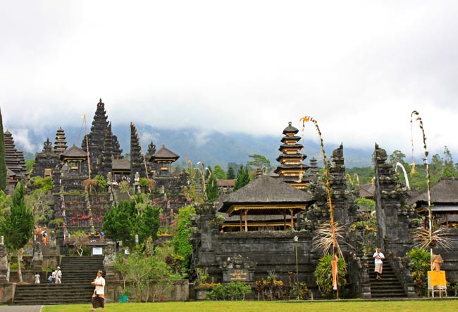 Besakih Temple which most important, the largest and holiest temple of Hindu religion in Bali | Location: Besakih,  Indonesia