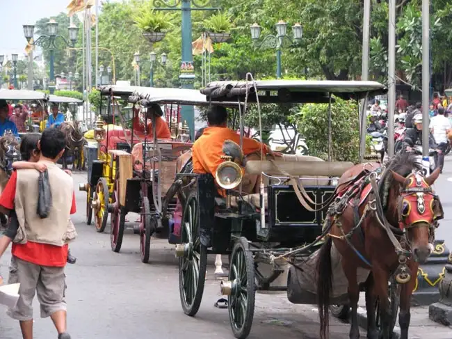 Yogyakarta street carriages. Java | Location: Yogyakarta,  Indonesia