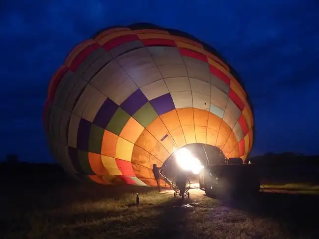 Early morning balloon safari! | Location: Maasai Mara,  Kenya