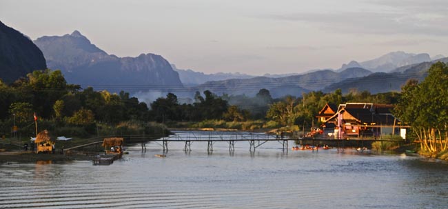 View of the Valley | Location: Vang Vieng,  Laos