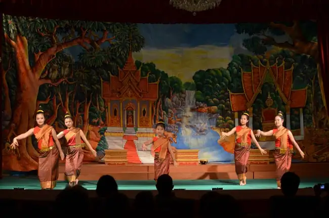 Traditional dance theatre performing stories from the Lao version of Ramayana | Location: Luang Prabang,  Laos