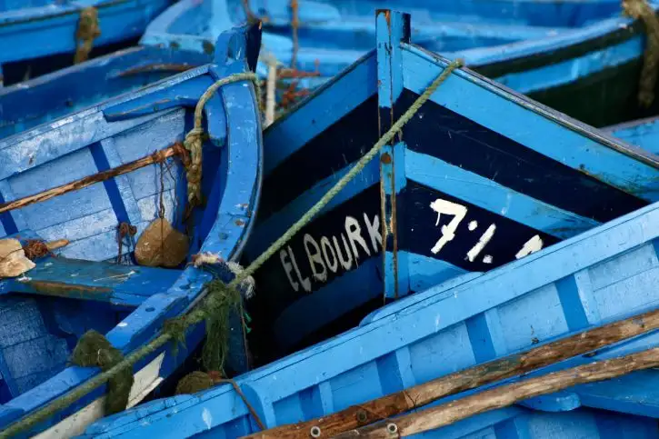 Boats in the harbour of Essouira | Location: Essaouira,  Morocco