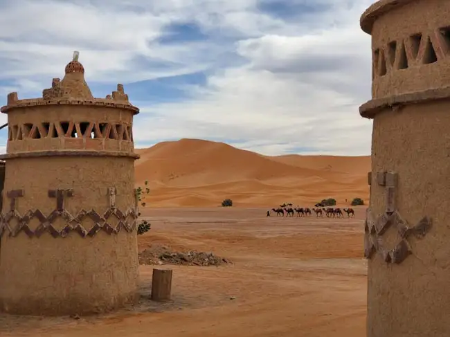 View out to the dunes | Location: Merzouga,  Morocco