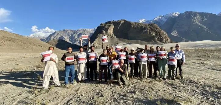 Group photo near Shigar | Location: Shigar,  Pakistan