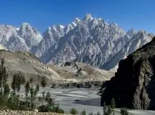 Passu Cones under Clear Skies | Location: Passu,  Pakistan