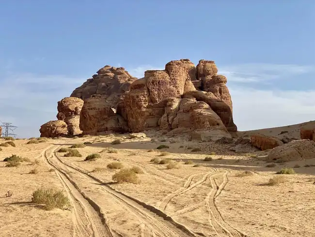 Desert sandstone terrain | Location: Al Ula,  The Kingdom of Saudi Arabia