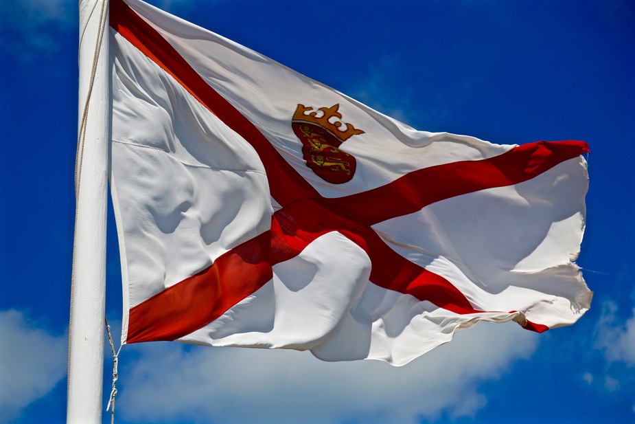 Island of Jersey flag | Location: Jersey Island,  United Kingdom of Great Britain and Northern Ireland