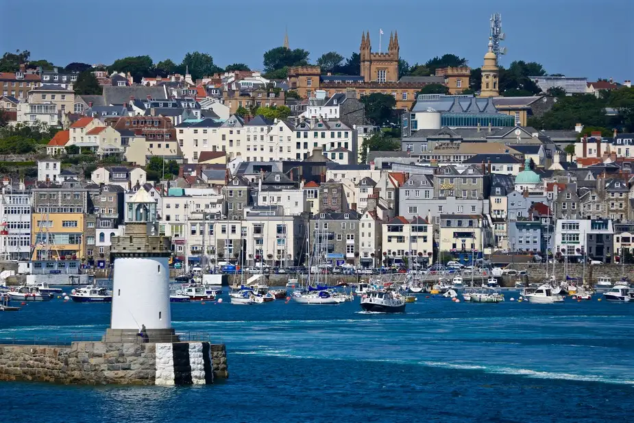 Harbour to St Peter Port, Guernsey | Location: Guernsey Island,  United Kingdom