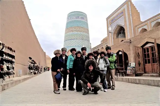 Traditional Khivan hats! | Location: Khiva,  Uzbekistan