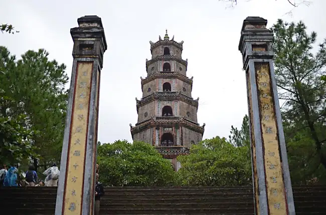 Thien Mu Pagoda (Heavenly Lady Pagoda) is one of the oldest and prettiest religious buildings in the country | Location: Hue,  Vietnam