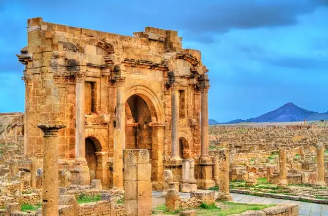 Arch of Trajan at Timgad | Location: Algeria