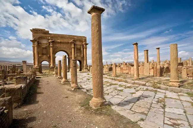 Full Ruins of ancient Timgad | Location: Algeria