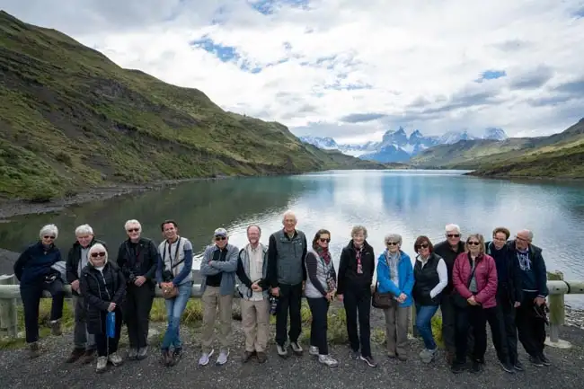 Group Photo at Torres del Paine | Location: Torres Del Paine,  Chile