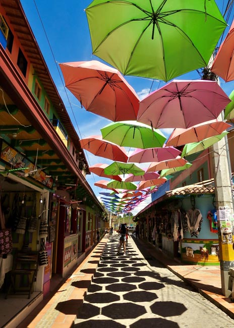 Exploring the narrow streets of Guatape | Location: Medellin,  Colombia