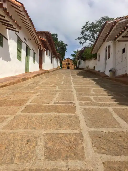 Typical colonial street | Location: Colombia