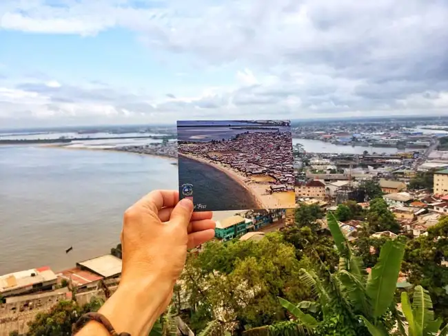 view of the city from the top of the Ducor Hotel ruins. | Location: Abidjan,  Ivory Coast