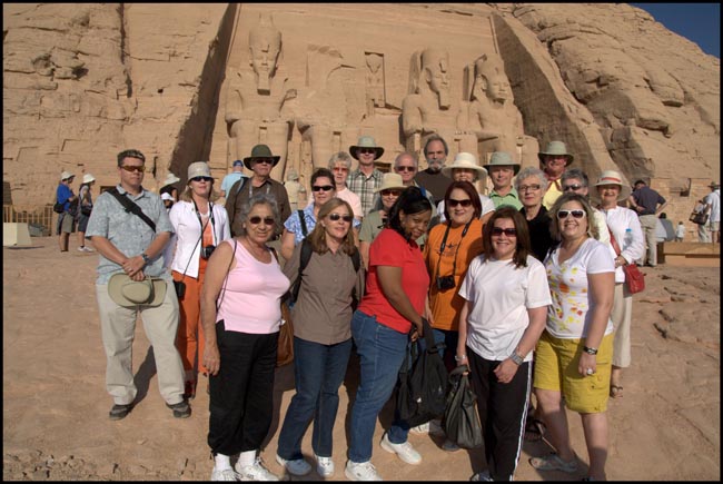 Tour Group at Abu Simbel | Location: Aswan,  Egypt