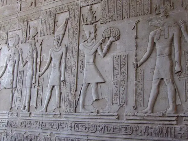 Images and Hieroglyths adorning the walls of Karnak | Location: Luxor,  Egypt