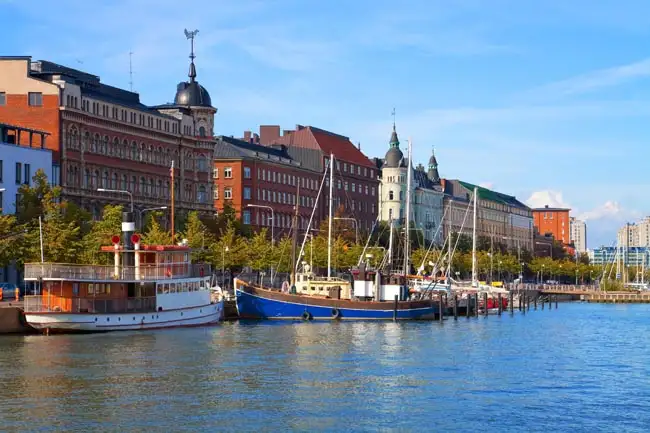 View of a marina in the Kruununhaka district | Location: Helsinki,  Finland