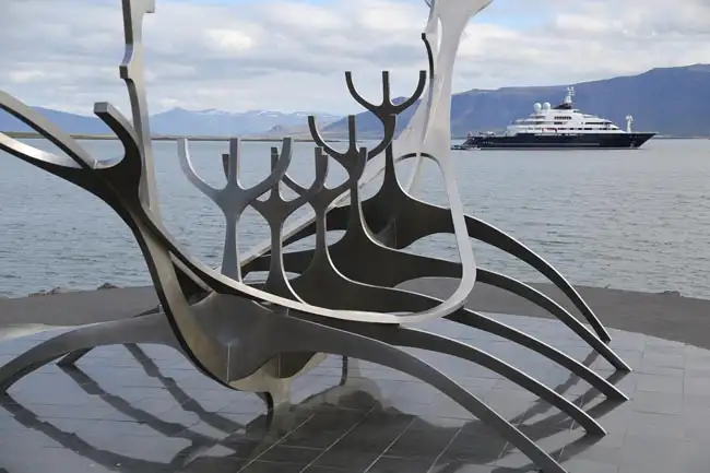 Model of Viking Ship called the Sun Voyager | Location: Reykjavik,  Iceland