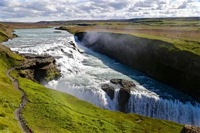 Gullfoss is a waterfall located in the canyon of Hvítá river in southwest Iceland | Location: Iceland