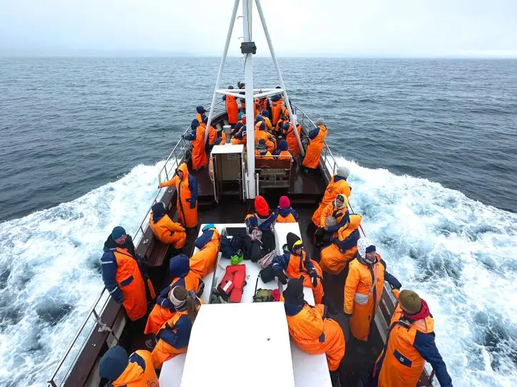 Tour Group Onboard | Location: Iceland